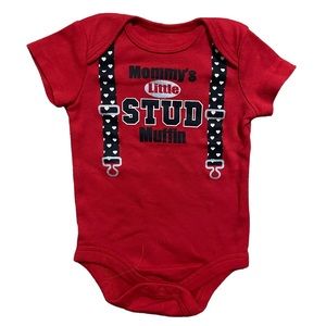 VDay Stud Muffin Onesie